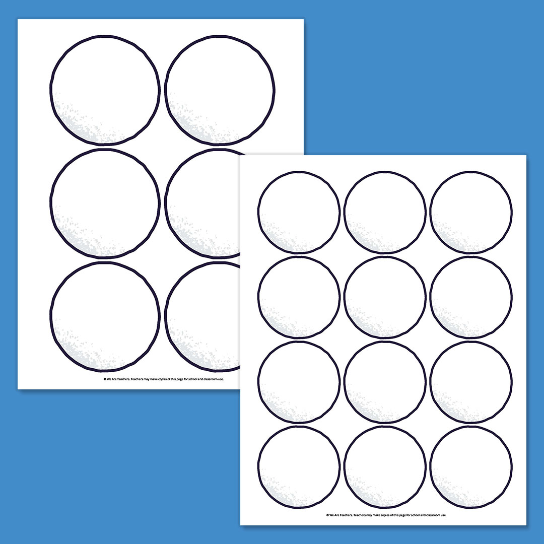 free snowman template printable bundle for winter